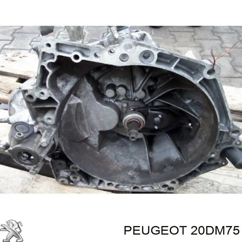 20DM75 Peugeot/Citroen caixa de mudança montada (caixa mecânica de velocidades)