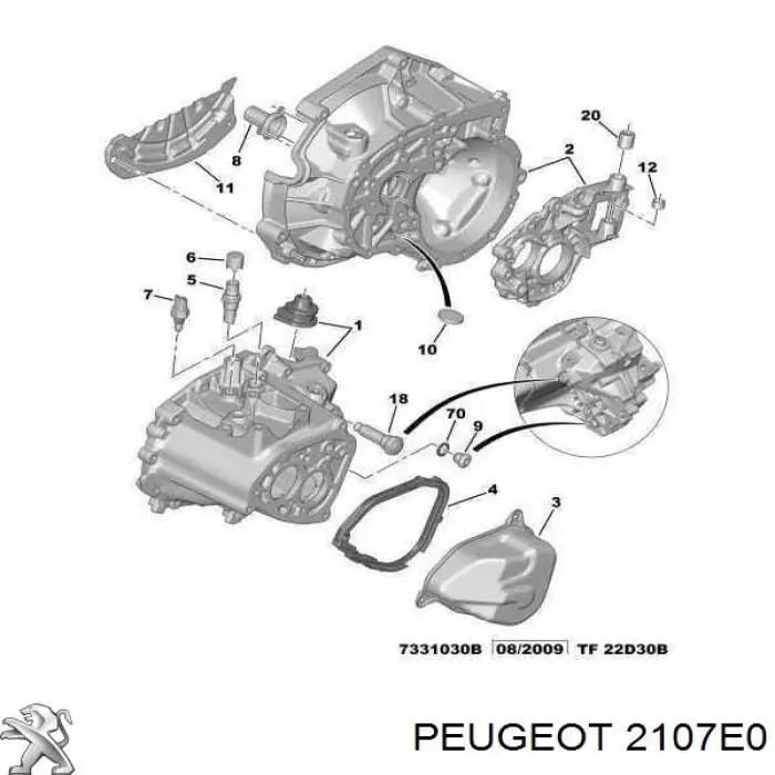  2107E0 Peugeot/Citroen