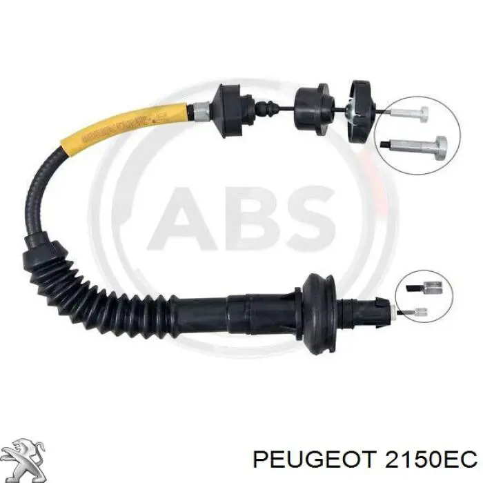 2150EC Peugeot/Citroen Cabo de embraiagem