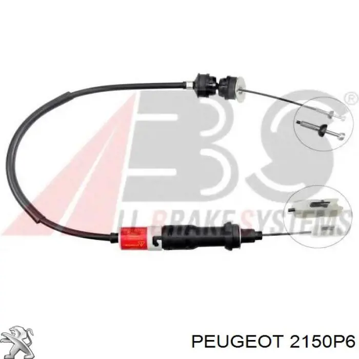 Cable de embrague 2150P6 Peugeot/Citroen