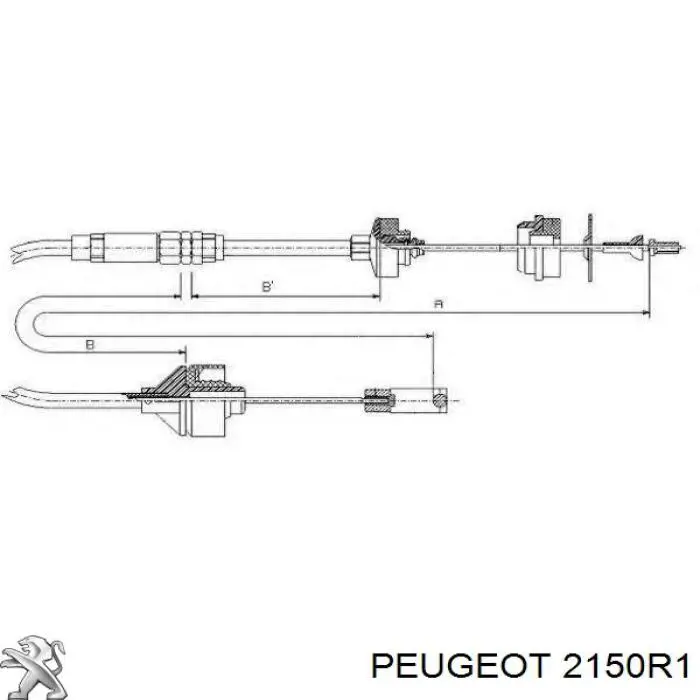 Тросик сцепления Peugeot/Citroen 2150R1
