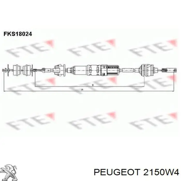 Купить 2150W4 Peugeot/Citroen Трос сцепления