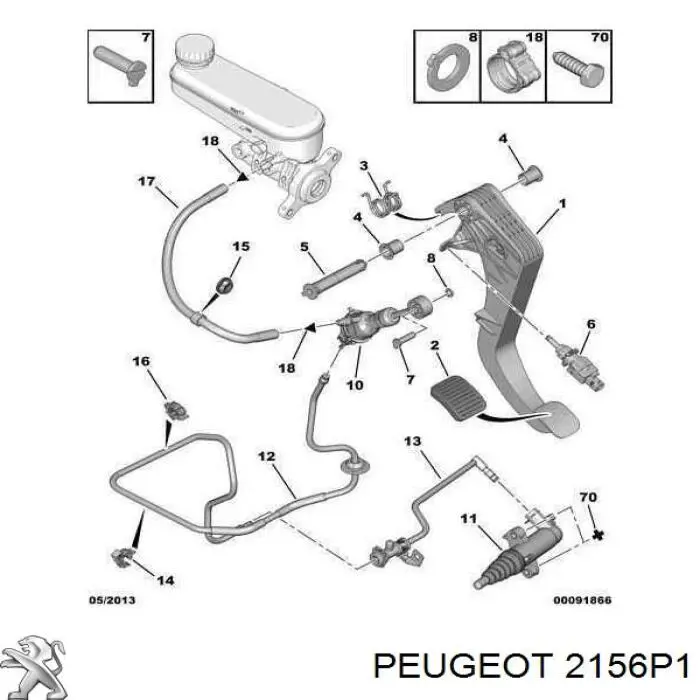  Шланг сцепления Peugeot Boxer 