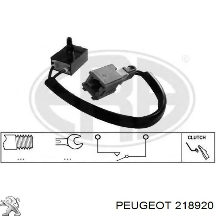 Купить 218920 Peugeot/Citroen Датчик включения сцепления