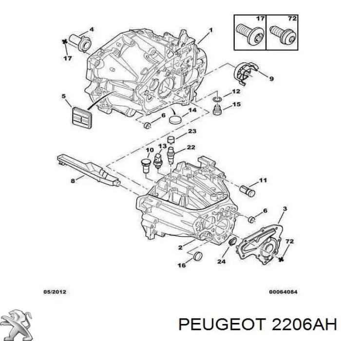 2206AH Peugeot/Citroen 
