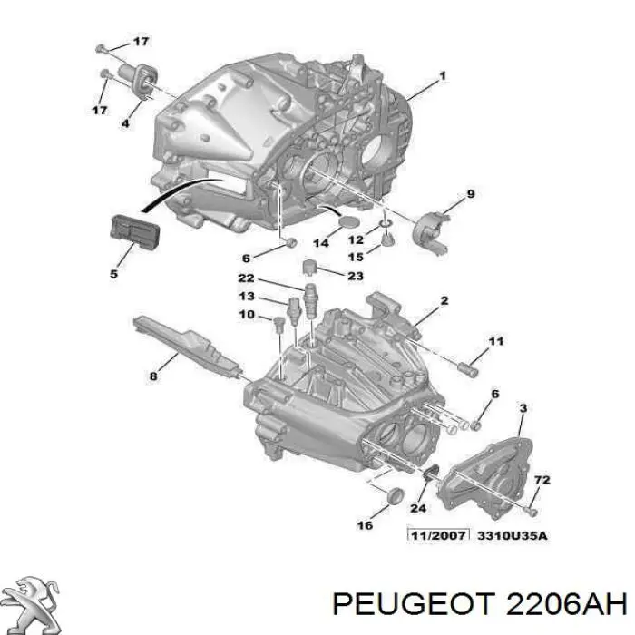  Peugeot/Citroen 2206AH цена, от 86.20 USD