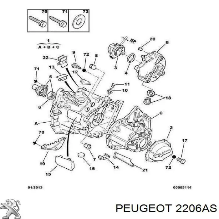  2206AS Peugeot/Citroen