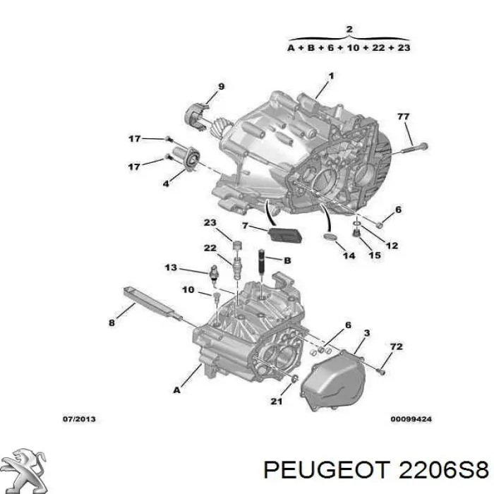  2206S8 Peugeot/Citroen