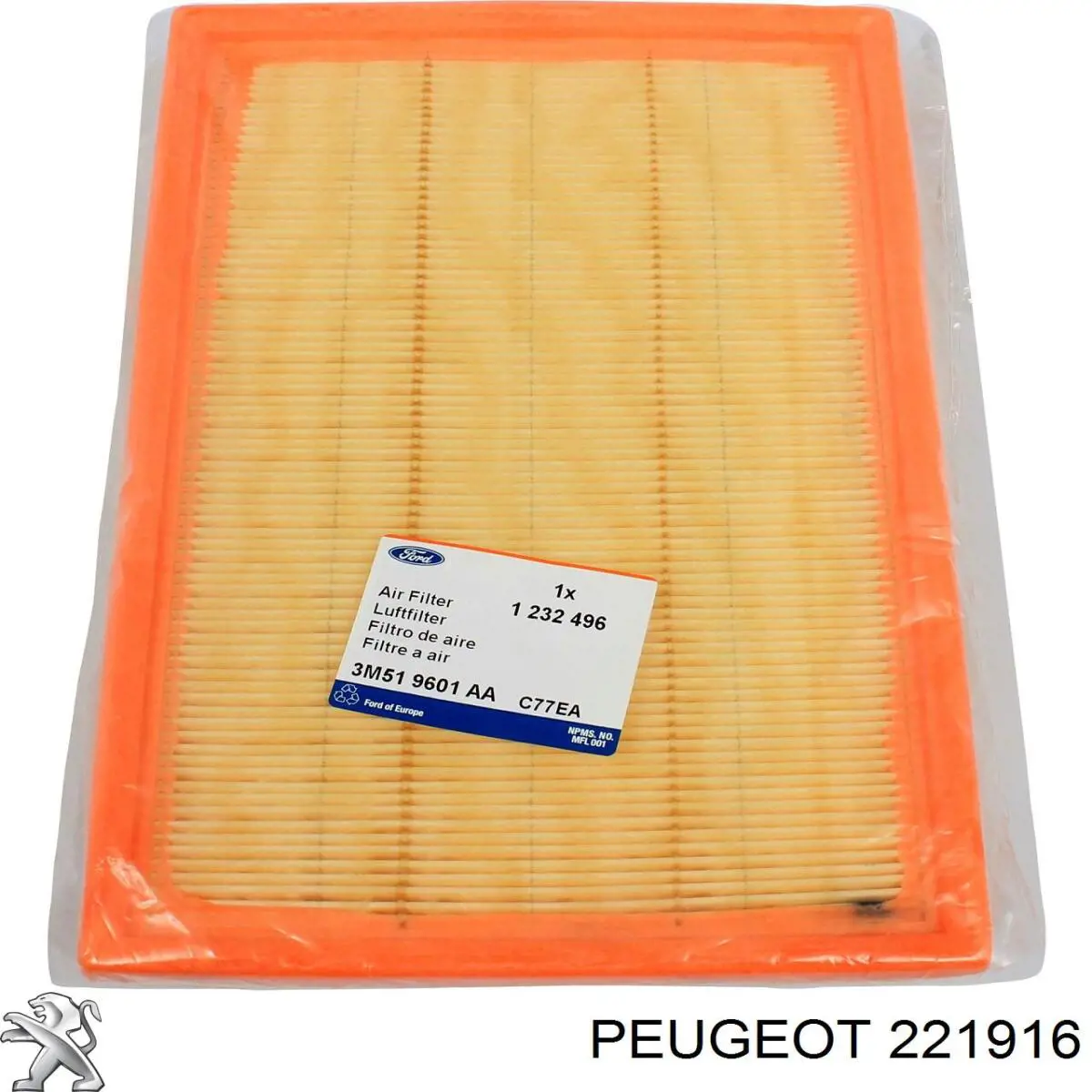 Carcasa de caja de cambios 221916 Peugeot/Citroen