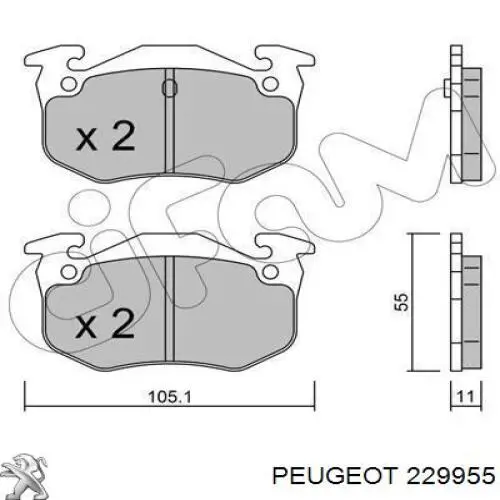 Kit de reparación, caja de cambios automática 229955 Peugeot/Citroen