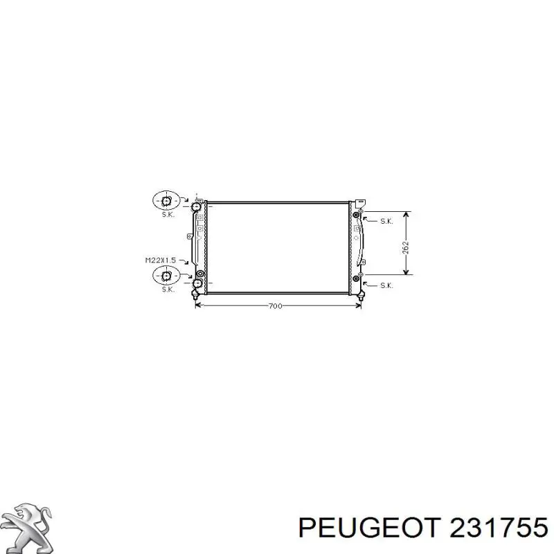 231755 Peugeot/Citroen подшипник кпп