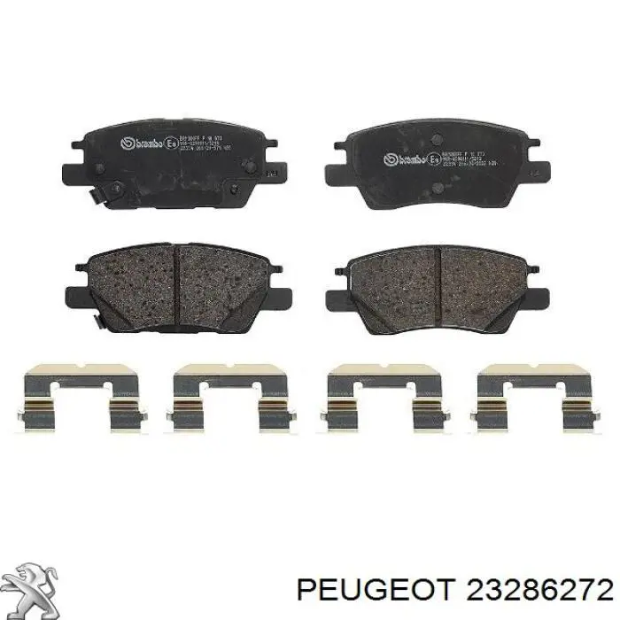 Передние тормозные колодки 23286272 Peugeot/Citroen