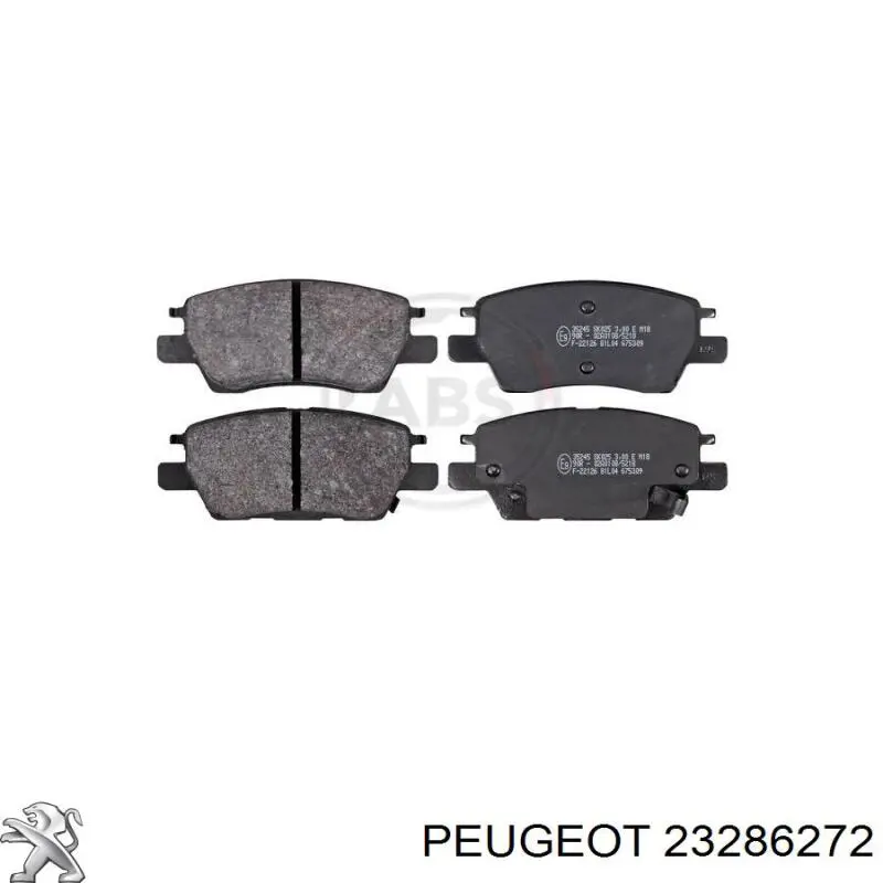 Pastillas de freno delanteras 23286272 Peugeot/Citroen