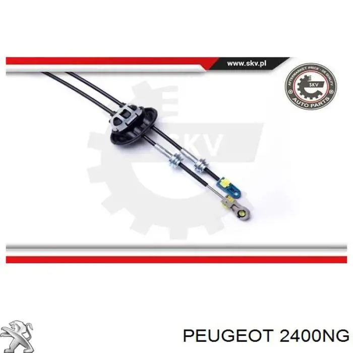 2400NG Peugeot/Citroen cabo de mudança duplo
