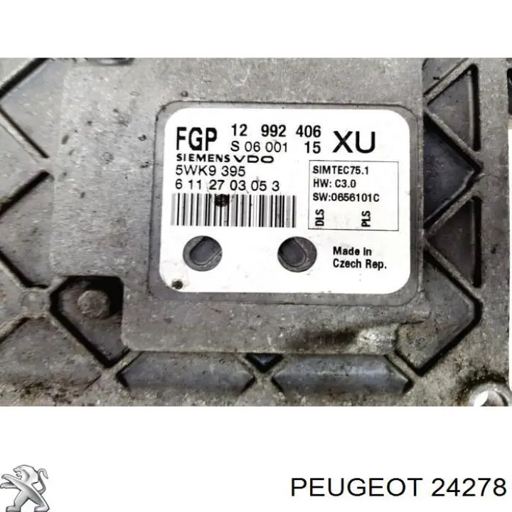 24278 Peugeot/Citroen датчик температуры охлаждающей жидкости