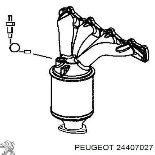 Коллектор выпускной 24407027 Peugeot/Citroen