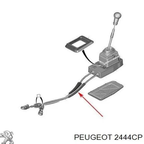 2444CP Peugeot/Citroen трос переключения передач (выбора передачи)