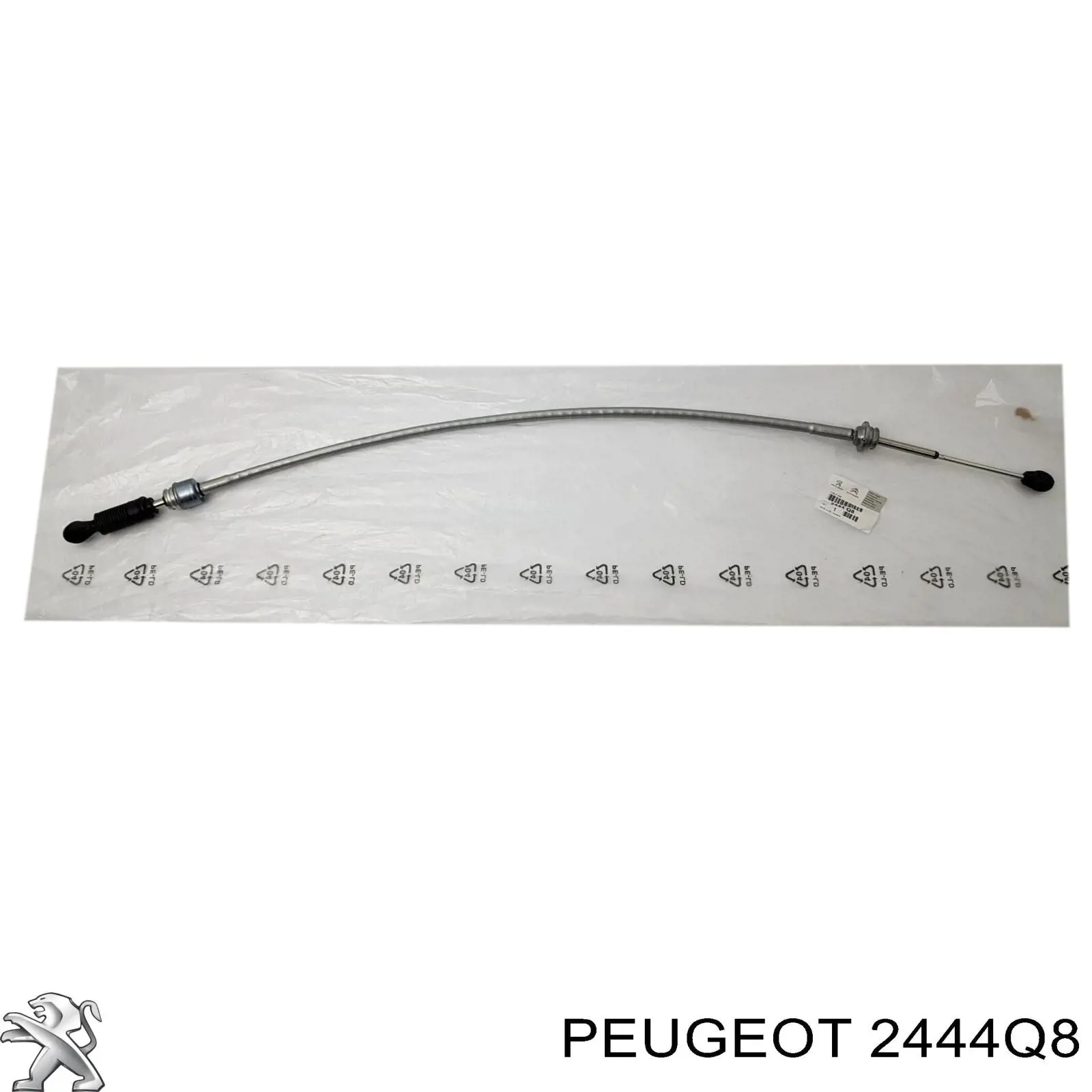 1608284580 Peugeot/Citroen cabo de mudança (de seleção de velocidade)