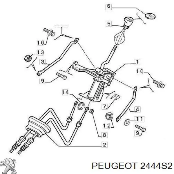 Cables De Accionamiento, Caja De Cambios 2444S2 Peugeot/Citroen