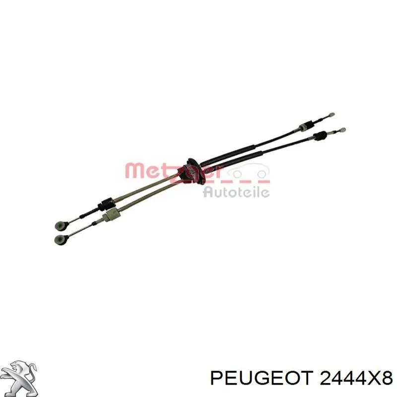 Сдвоенный трос переключения передач Peugeot/Citroen 2444X8
