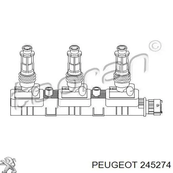Тяга кулисы АКПП/КПП 245276 Peugeot/Citroen
