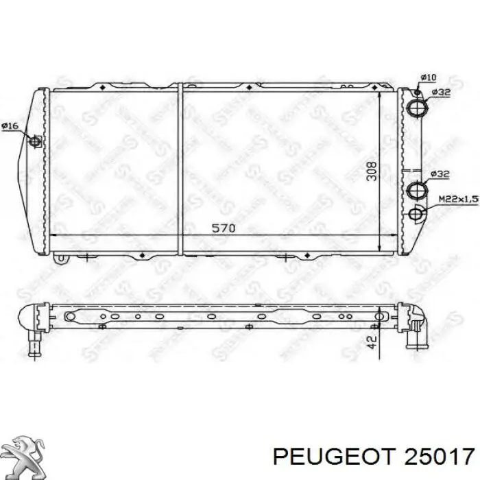 Peugeot/Citroen 025017 цена, от 5.18 USD