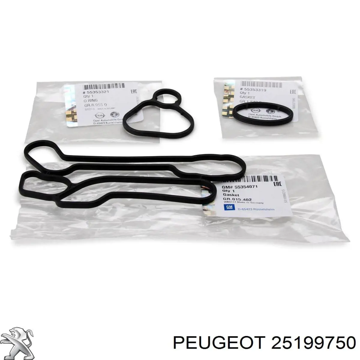 25199750 Peugeot/Citroen прокладка масляного фильтра