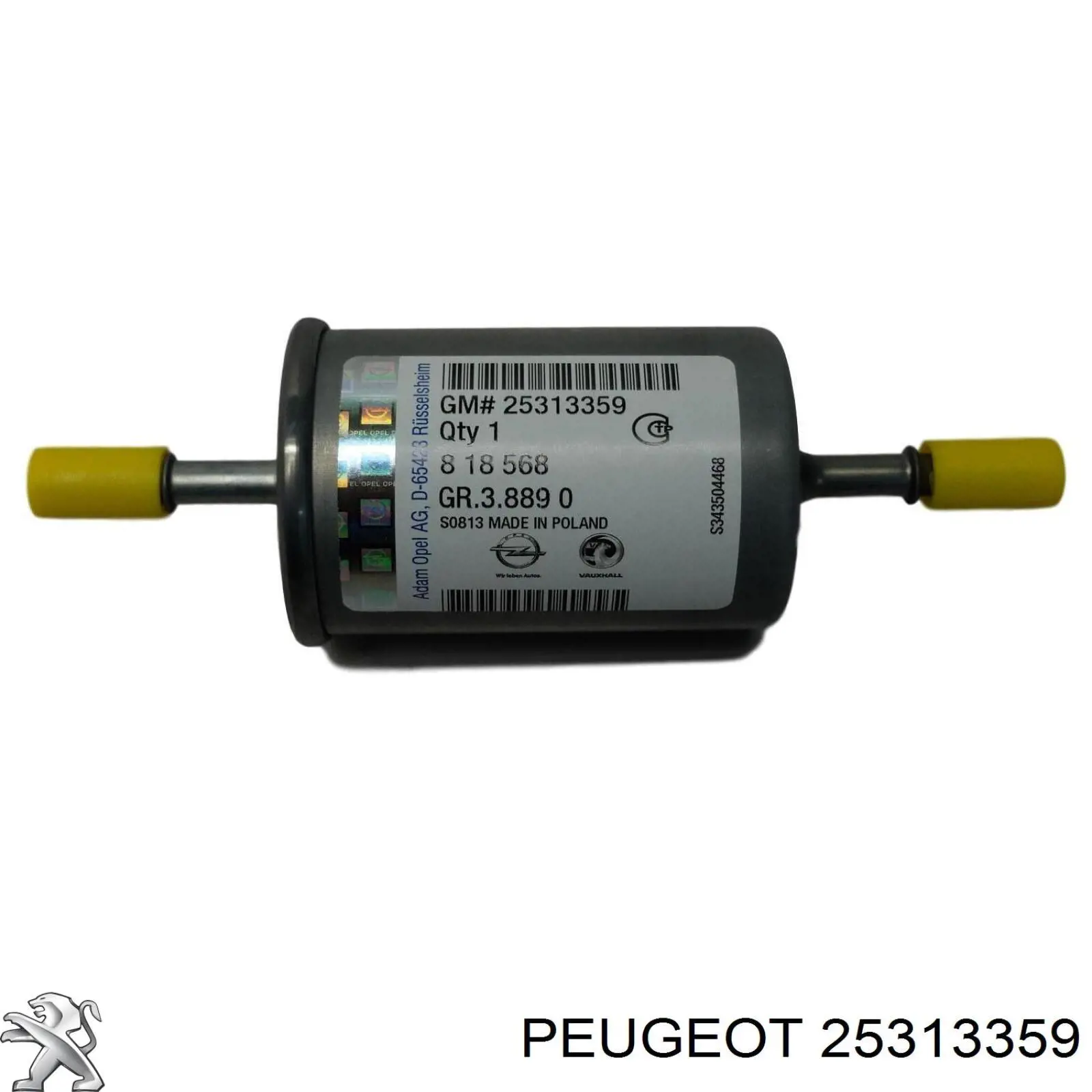 25313359 Peugeot/Citroen топливный фильтр