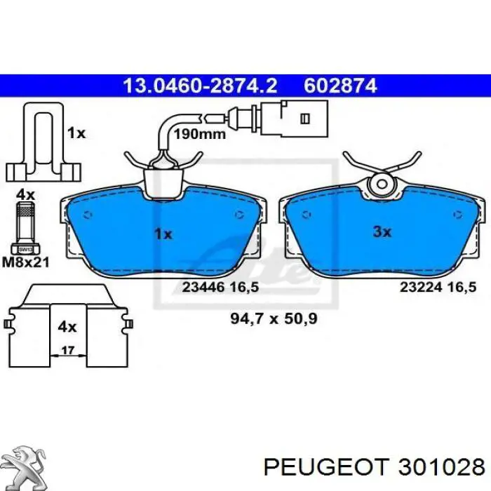 Сальник полуоси переднего моста правой Peugeot/Citroen 301028 цена, от 12.18 USD