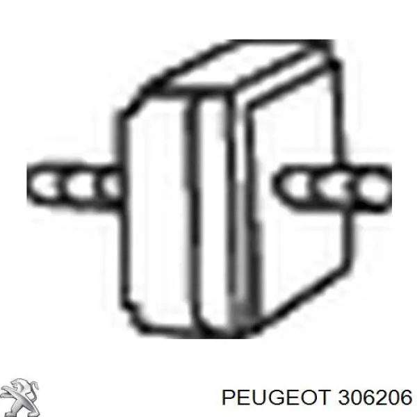 Подушка крепления глушителя Peugeot/Citroen 306206 цена, от 1.84 USD