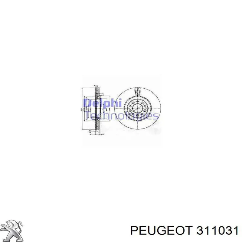  Peugeot/Citroen 311031 цена, от 0.23 USD