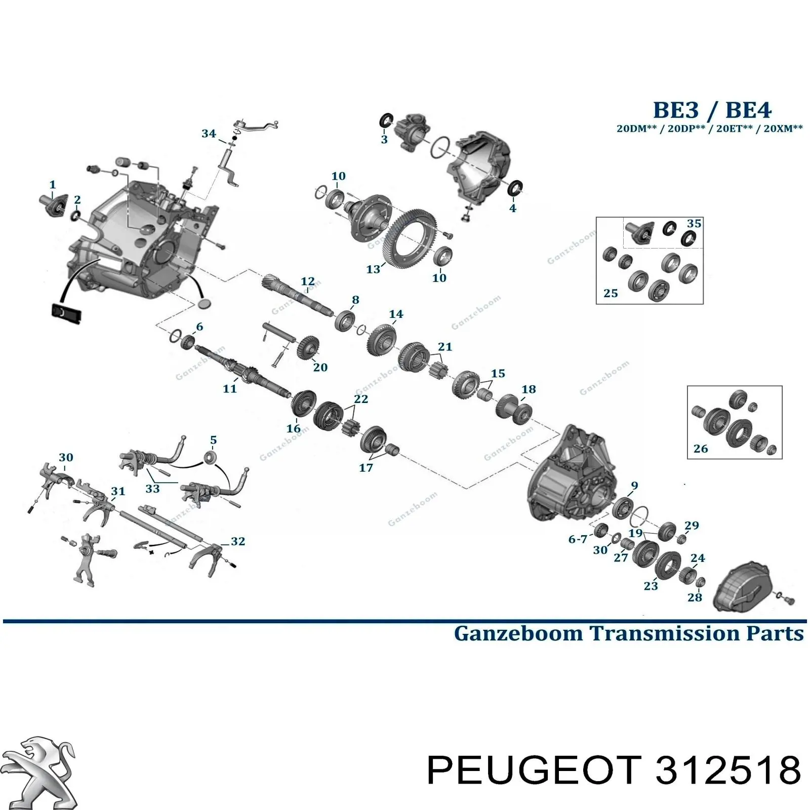 312518 Peugeot/Citroen подшипник ступицы передней