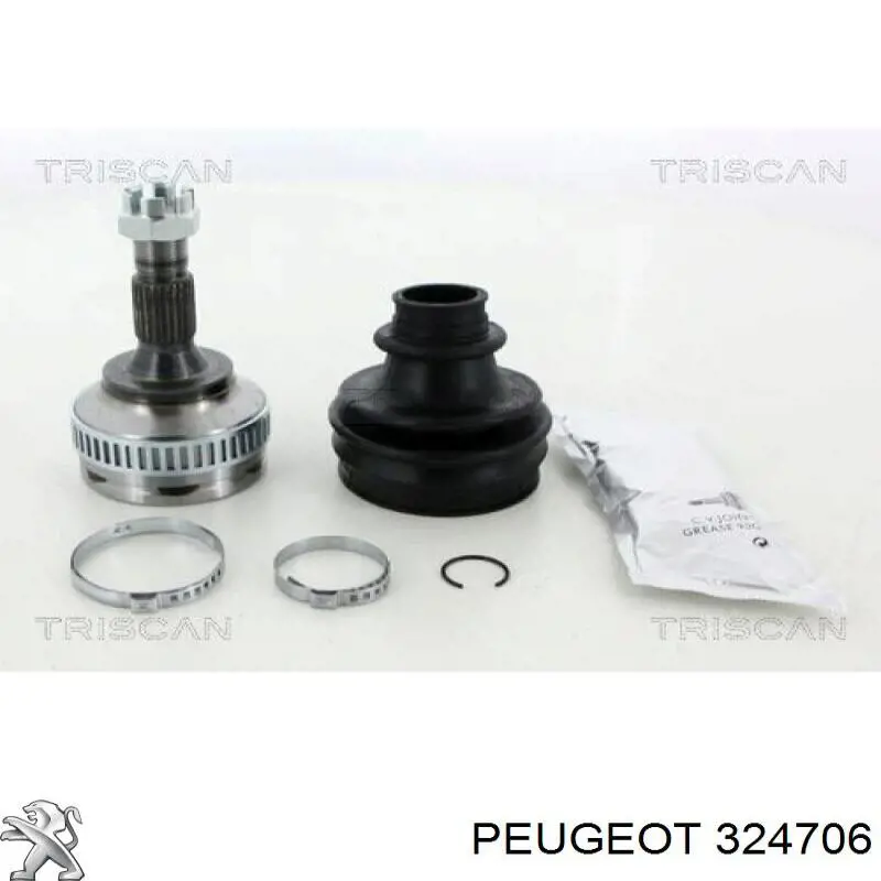 324706 Peugeot/Citroen Подшипник полуоси переднего моста