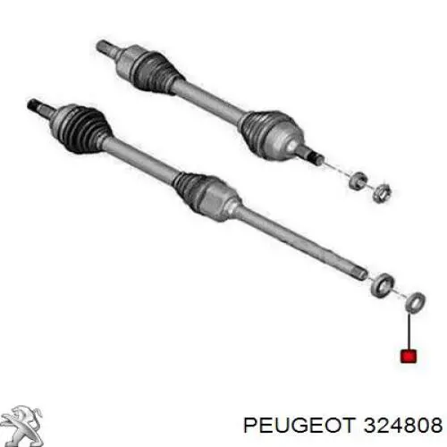 Купить 324808 Peugeot/Citroen Сальник полуоси