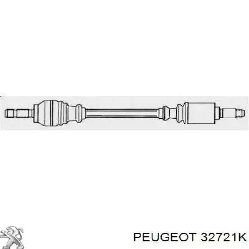 Полуось (привод) передняя левая 32721K Peugeot/Citroen