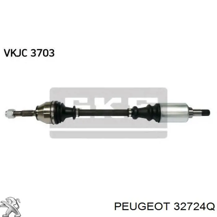 Левая полуось 32724Q Peugeot/Citroen