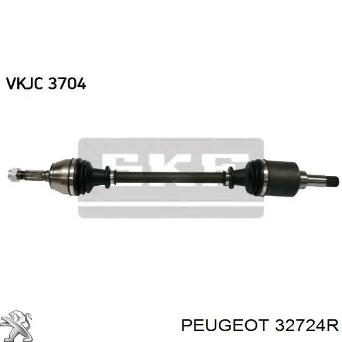 Левая полуось 32724R Peugeot/Citroen