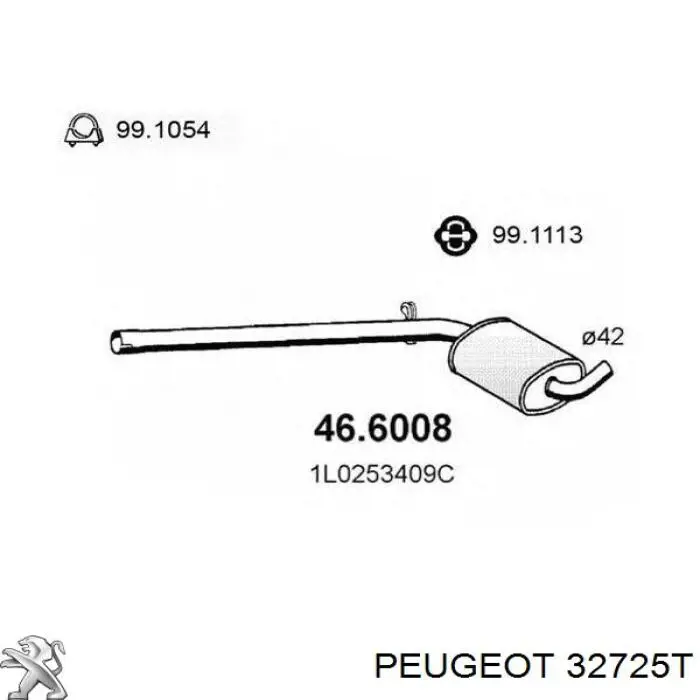 Купить 32724T Peugeot/Citroen Привод в сборе левый