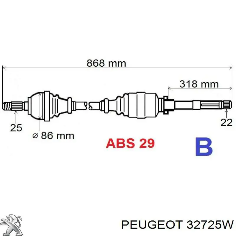  XX32725W Market (OEM)