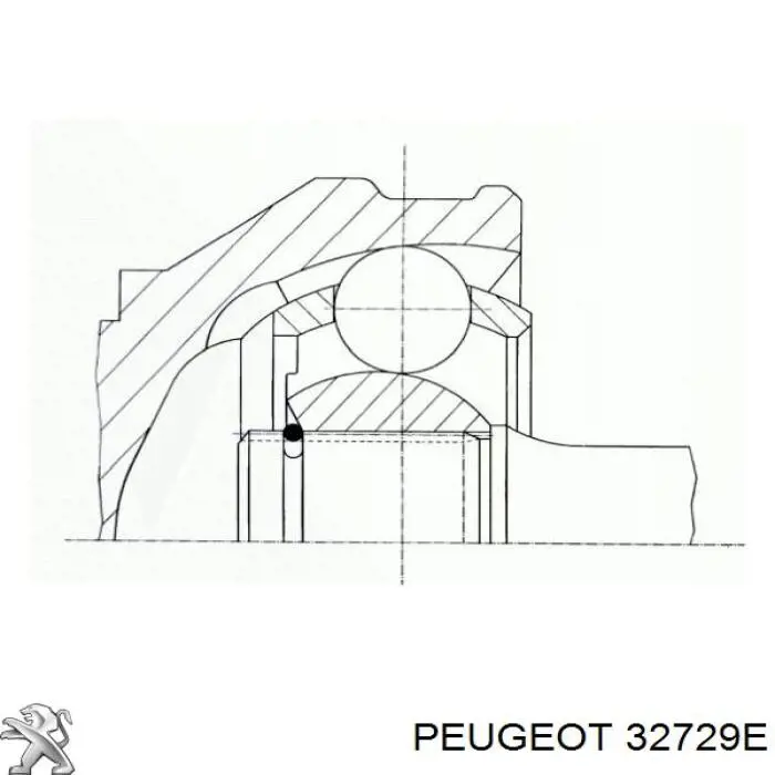 Левая полуось 32728E Peugeot/Citroen