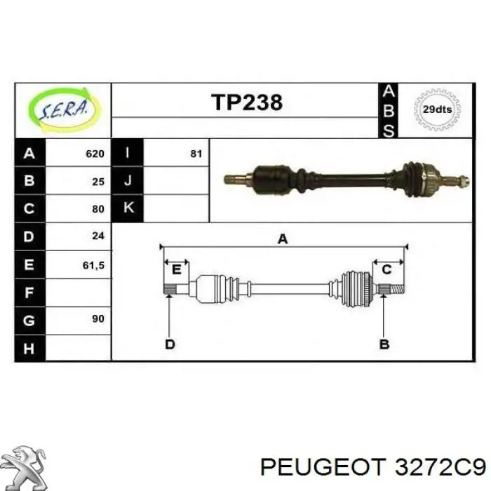  3272C9 Peugeot/Citroen