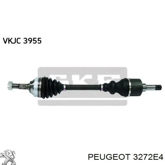 3272E4 Peugeot/Citroen Полуось передняя левая