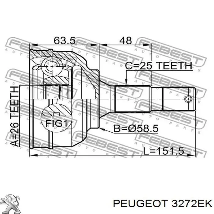 3272EK Peugeot/Citroen