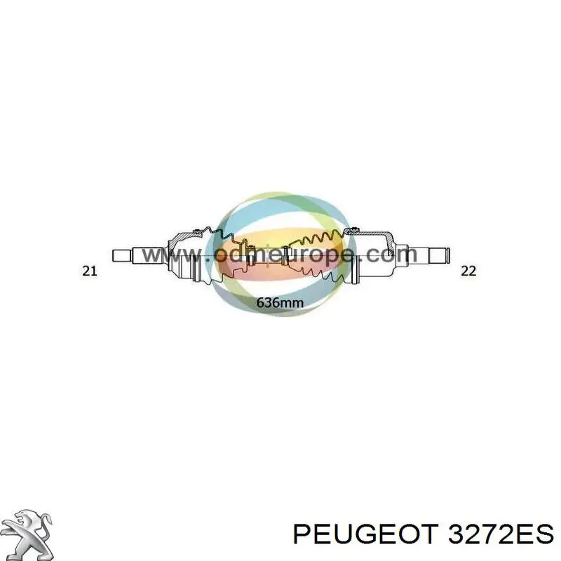 Привод передний левый Peugeot/Citroen 3272ES цена, от 59.10 USD