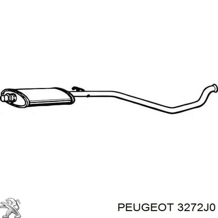 Árbol de transmisión delantero izquierdo 3272J0 Peugeot/Citroen
