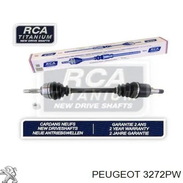 Привод передний левый Peugeot/Citroen 3272PW цена, от 74.61 USD