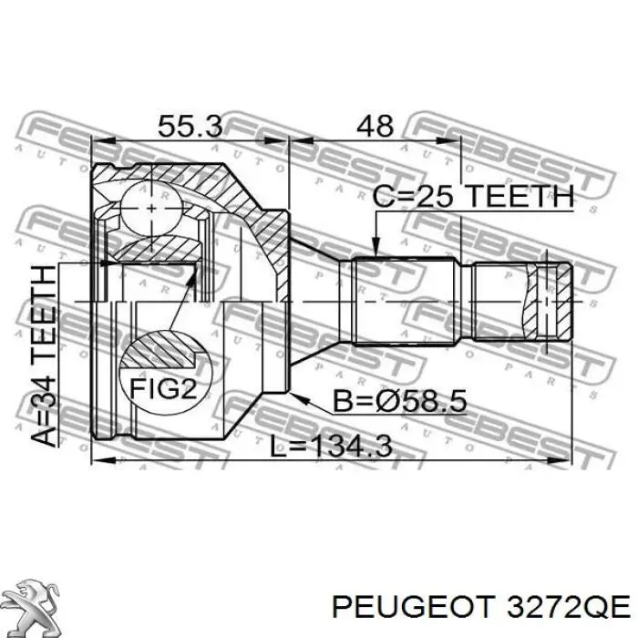Купить VKJC8643 SKF Привод в сборе левый
