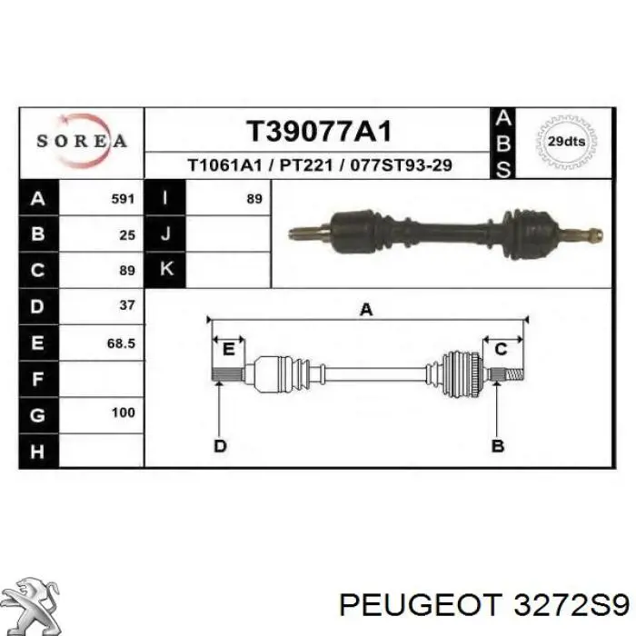  3272S9 Peugeot/Citroen