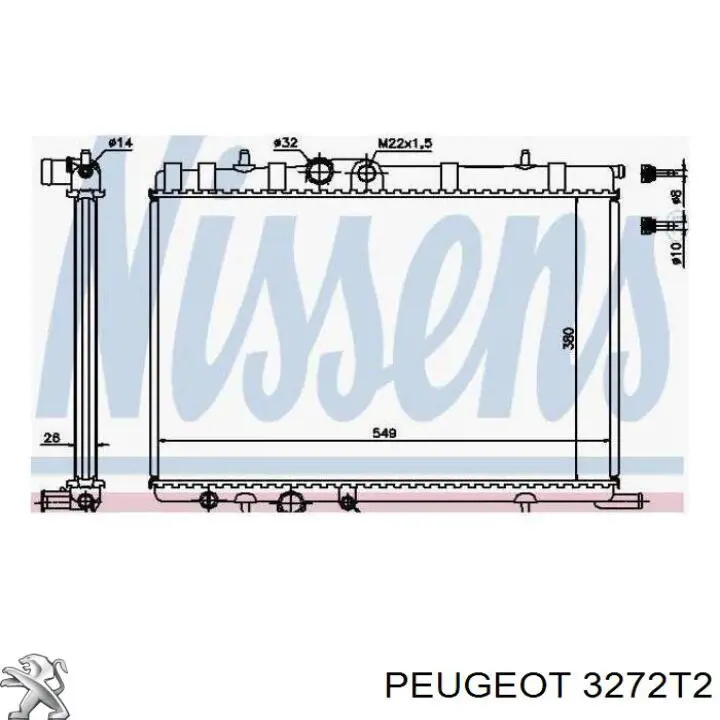 Граната колесная Peugeot/Citroen 3272T2 цена, от 17.17 USD