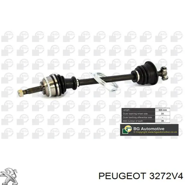 Купить 3272V4 Peugeot/Citroen Привод в сборе левый